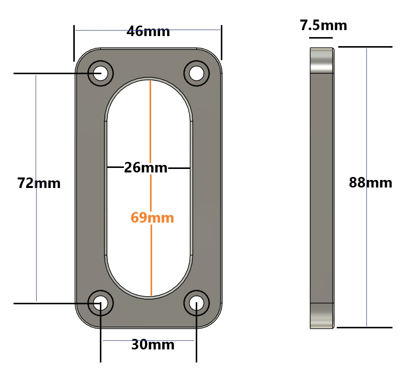 Billet Firewall Panel Bulkhead Pass-Through Fitting
