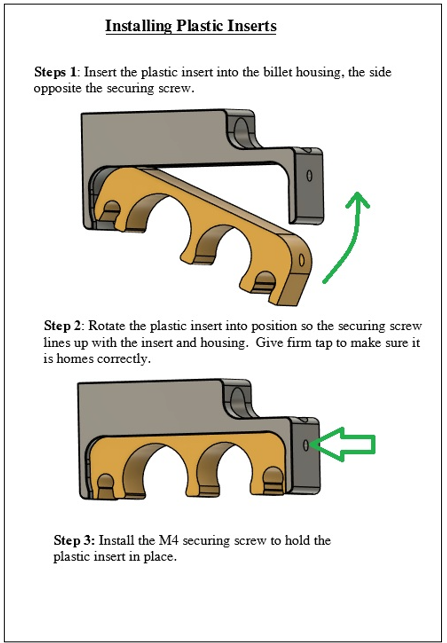 Mazda RX7 FC Billet Fuel Line Bracket Set