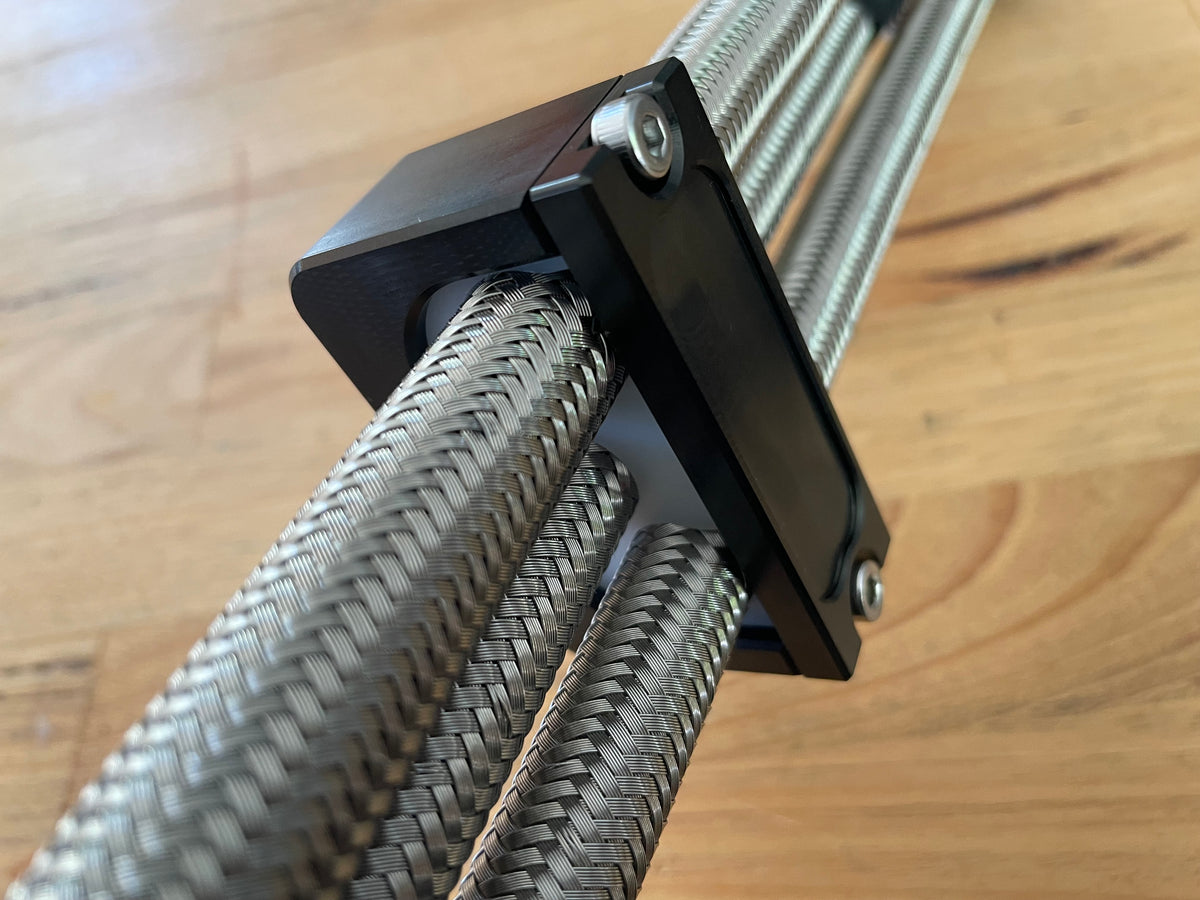 Universal Billet Fuel line brackets. Suit Holden, Ford, Chev etc. 39A