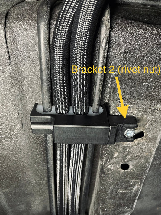 Nissan S15 200SX Silvia Billet Fuel Line Bracket Set