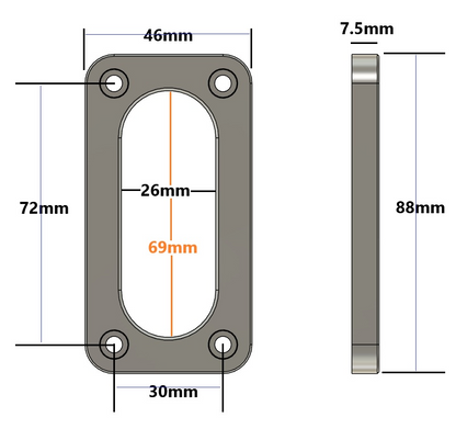 Billet Firewall Panel Bulkhead Pass-Through Fitting