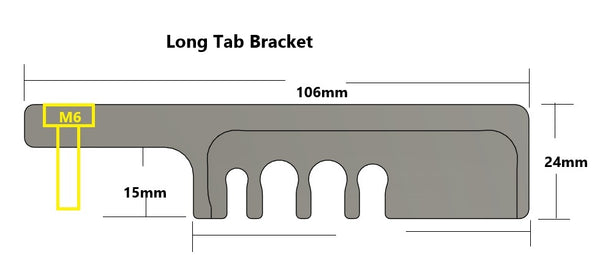 Nissan S13 billet fuel line bracket set