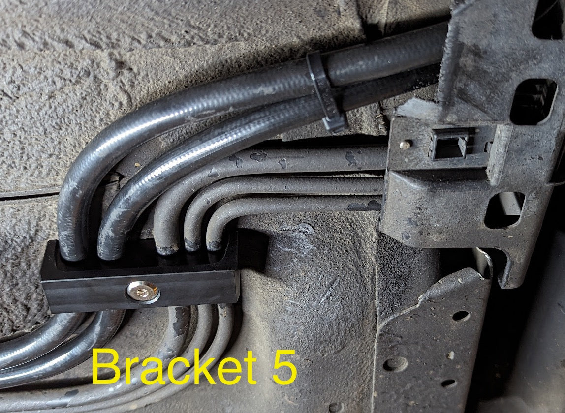 Nissan 350Z V35 Billet Fuel Line Bracket Set of 6