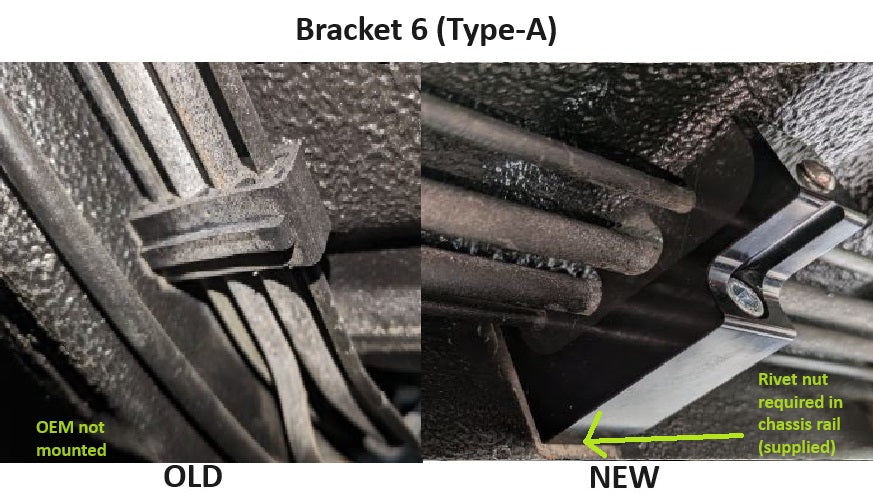 Mazda RX7 FC Billet Fuel Line Bracket Set