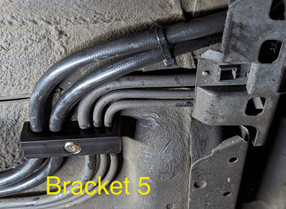 Nissan 350Z 370Z V35 V36 Billet Fuel Line Bracket Set