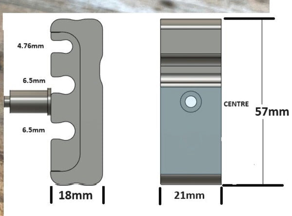 Universal 3-SLOT brake/vap/vap mounting bracket (1 bracket)