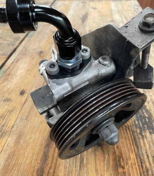 Subaru GC8 power steering inlet adaptor