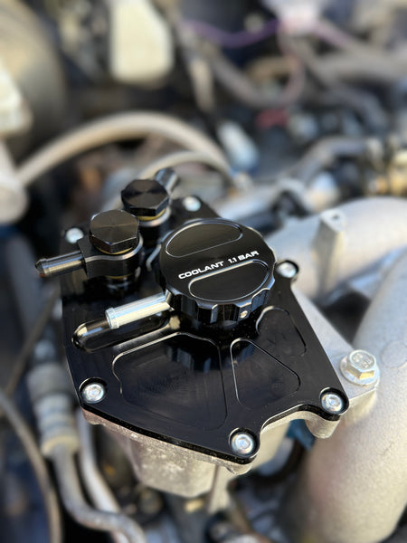 Subaru WRX, GD, Forester SG, coolant expansion tank billet top