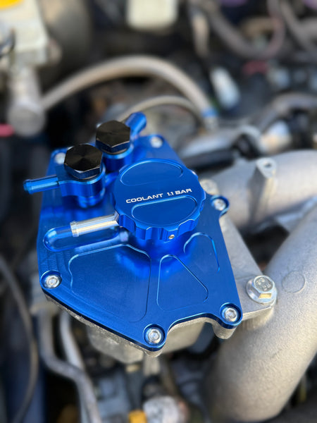 Subaru WRX, GD, Forester SG, coolant expansion tank billet top