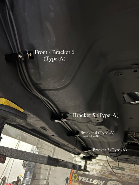 Nissan S13 billet fuel line bracket set