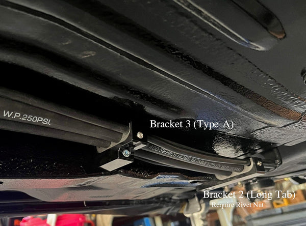 Nissan S13 billet fuel line bracket set