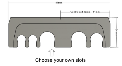 Universal Slim Billet Fuel Line Bracket Set