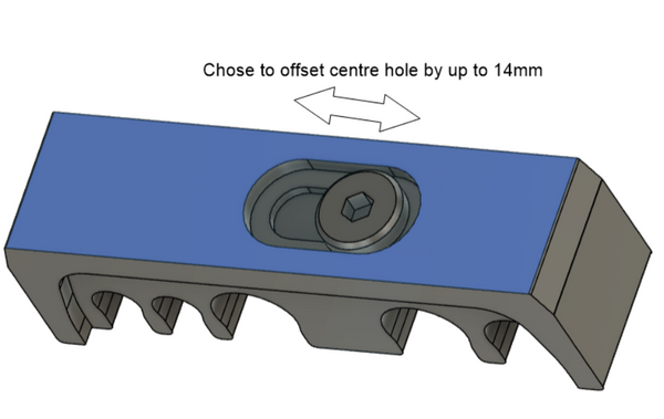 Universal slim billet fuel line brackets.