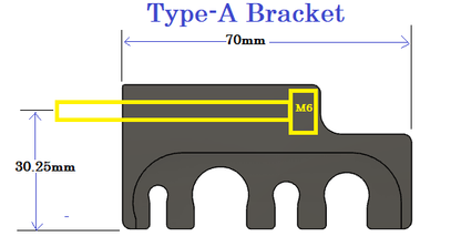 Nissan C34 Stagea Billet Fuel Line Bracket Set