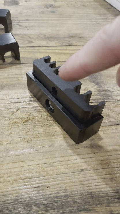 Universal Slim Billet Fuel Line Bracket Set