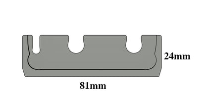Mazda RX3 808 Billet Fuel Line Bracket Set
