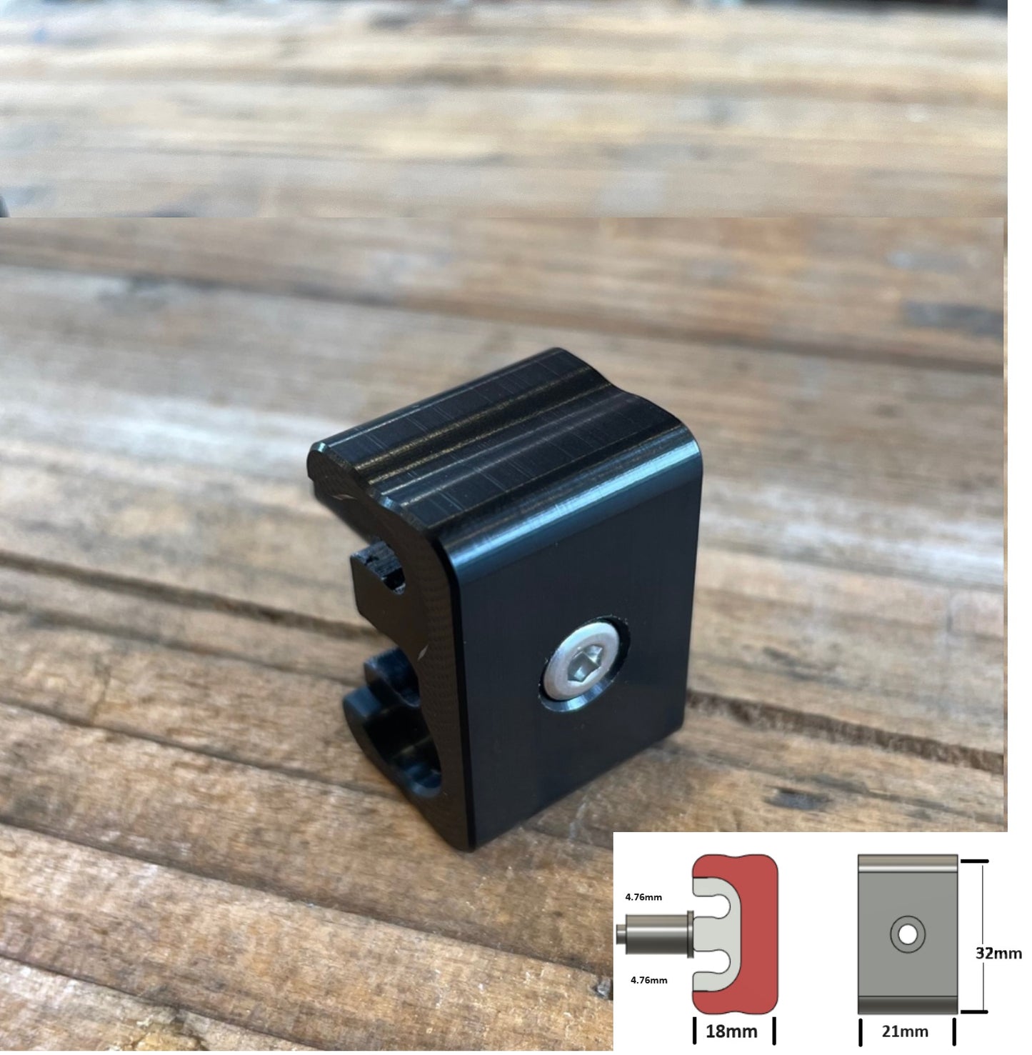 Universal 2-Slot Billet Brake Line Mounting Bracket