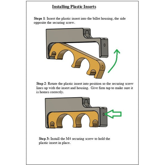 Billet Fuel Line Individual Type A Bracket