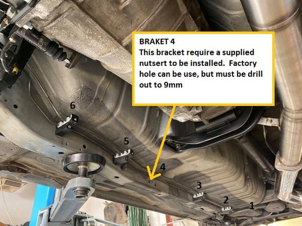 R33 GTR GTS fuel line bracket set