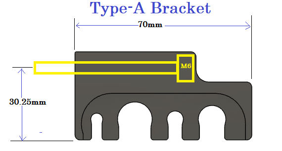 R34 GTR GTT fuel line bracket set