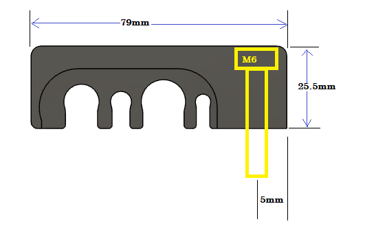 R34 GTR GTT fuel line bracket set