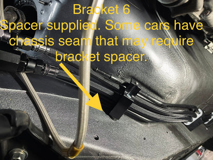 Nissan S15 200SX Silvia Billet Fuel Line Bracket Set