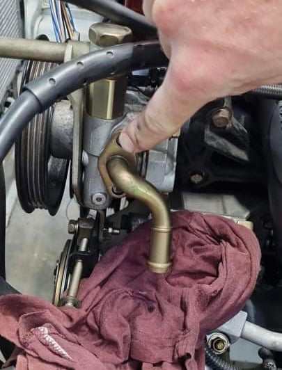 R34, S14 power steering inlet adaptor