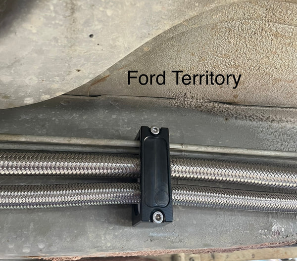 Universal Billet Fuel line brackets. Suit Holden, Ford, Chev etc. $39AUD each.