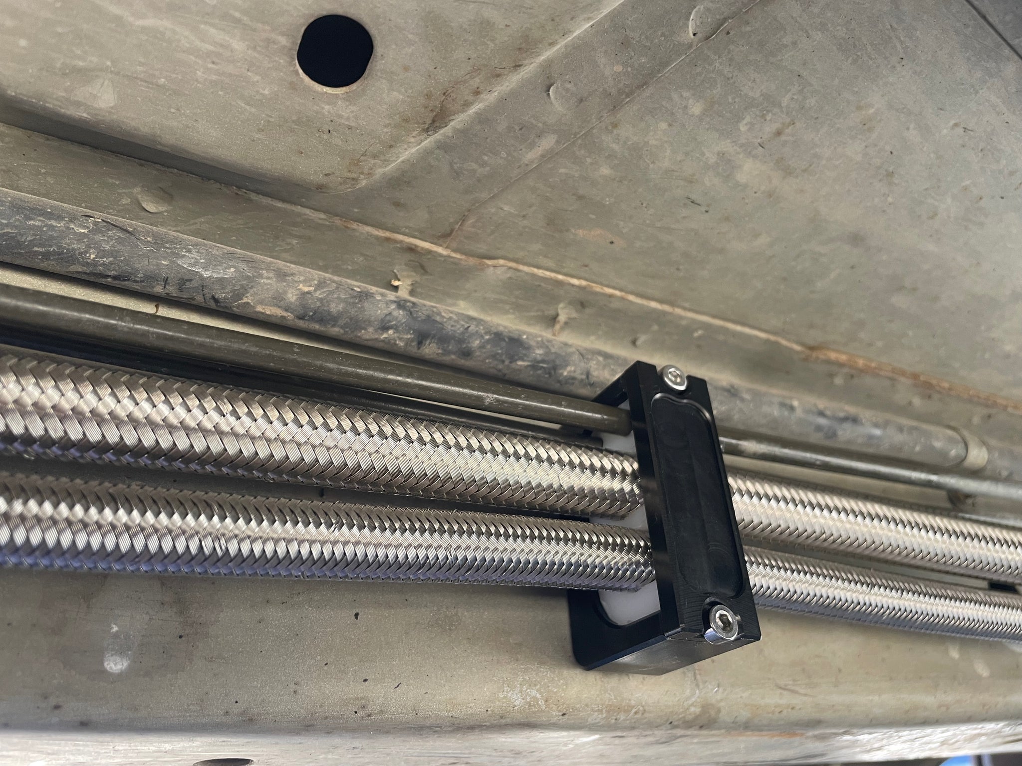 Universal Billet Fuel line brackets. Suit Holden, Ford, Chev etc. $39AUD each.