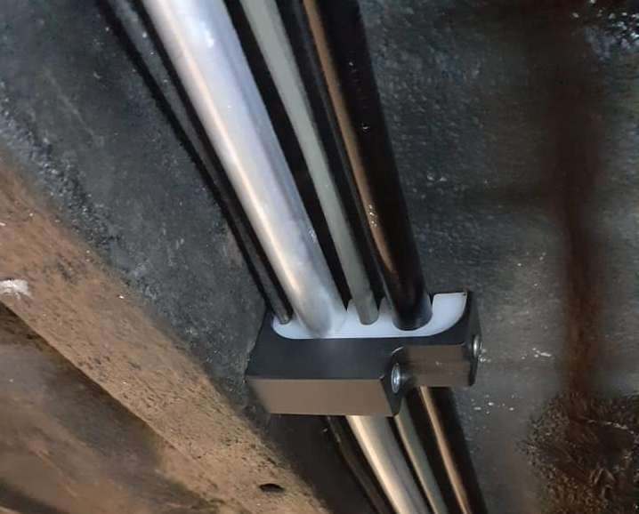 Nissan Skyline R34 GTR GTT Billet Fuel Line Bracket Set